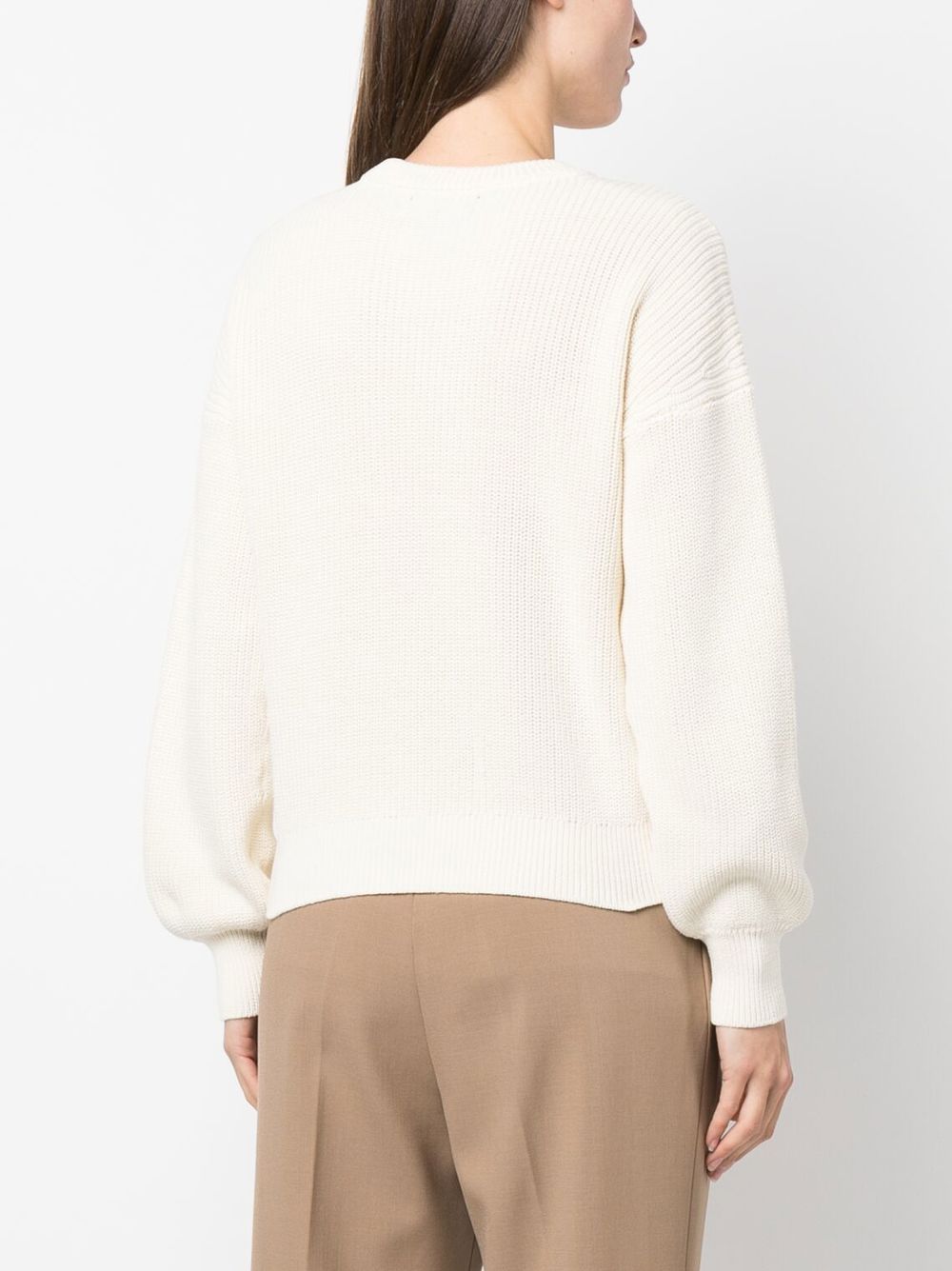 Lauren Ralph Lauren puff-sleeve crew-neck jumper Women