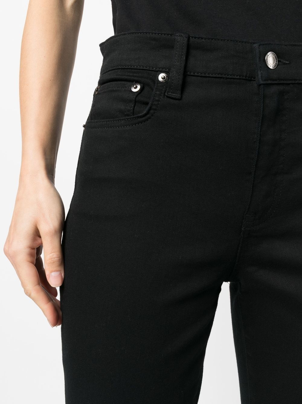 Shop Lauren Ralph Lauren Mid-rise Skinny-cut Jeans In Schwarz