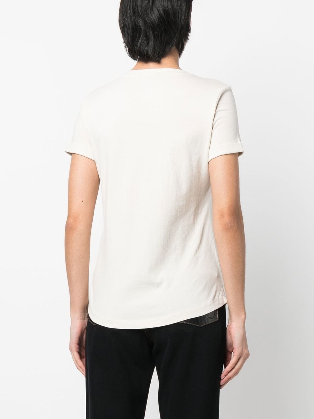 Shop Lauren Ralph Lauren Hailly Short-sleeve T-shirt In Nude