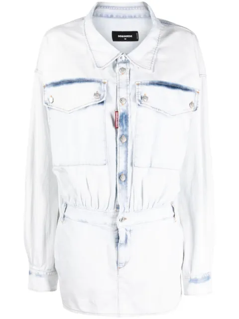 DSQUARED2 light wash denim minidress Women