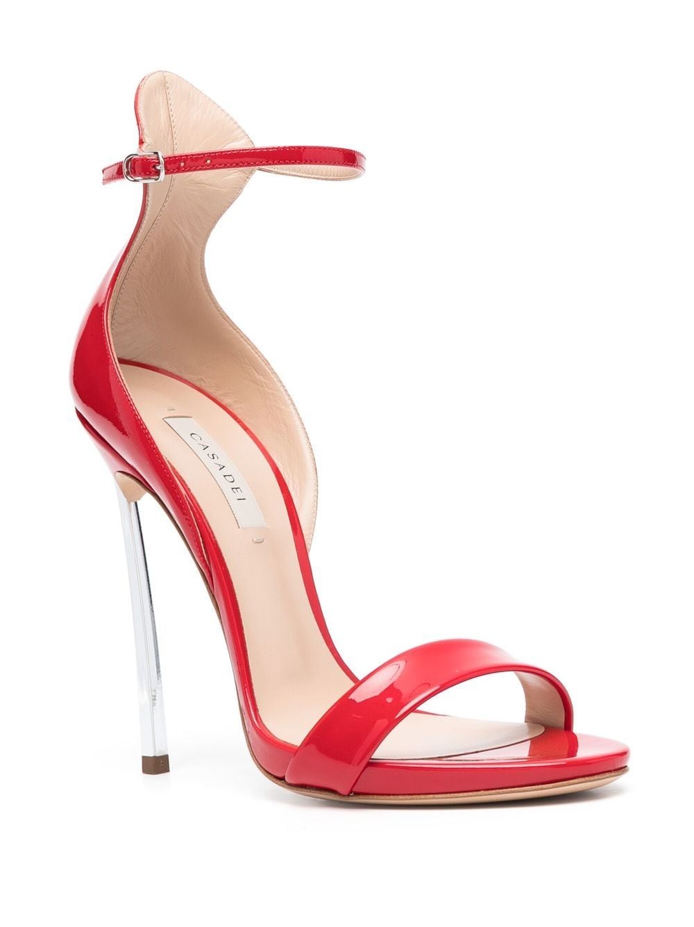 Casadei Lakleren sandalen - Rood