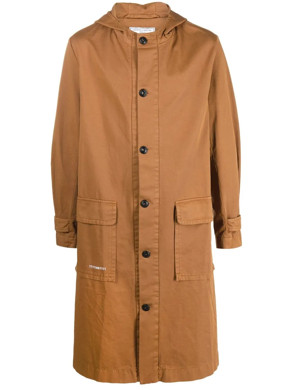 

Société Anonyme hooded cotton parka - Brown