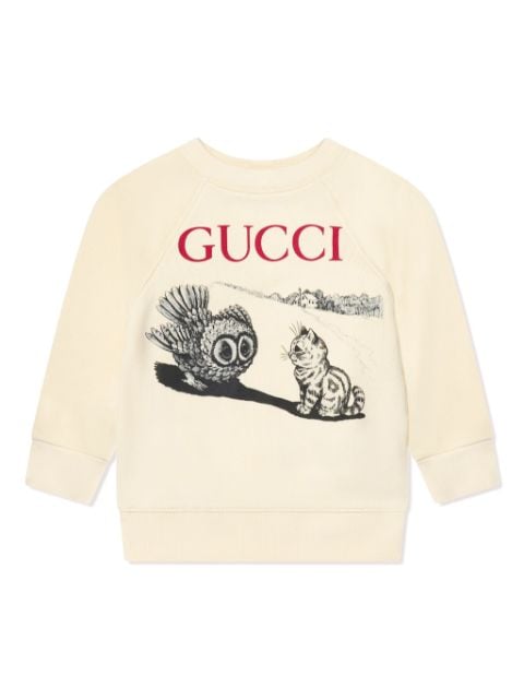 Gucci Kids Baby Cat-print sweatshirt