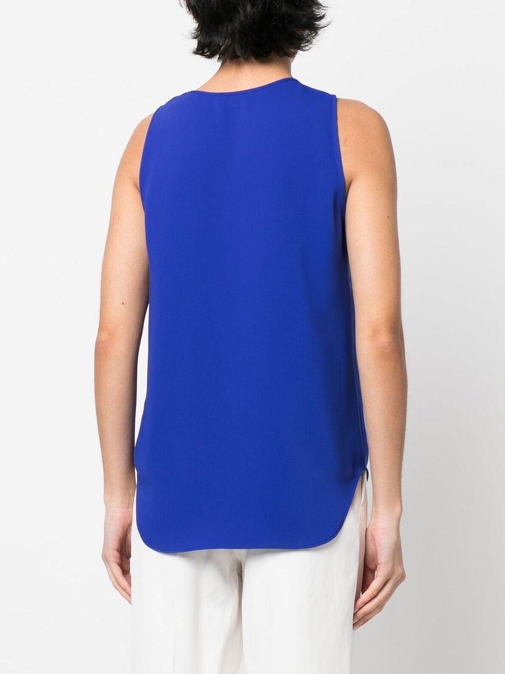 Shop P.a.r.o.s.h Scoop Neck Tank Top In Blue