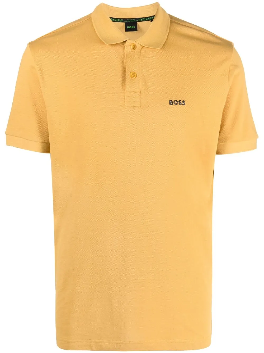 

BOSS embroidered-logo polo shirt - Yellow