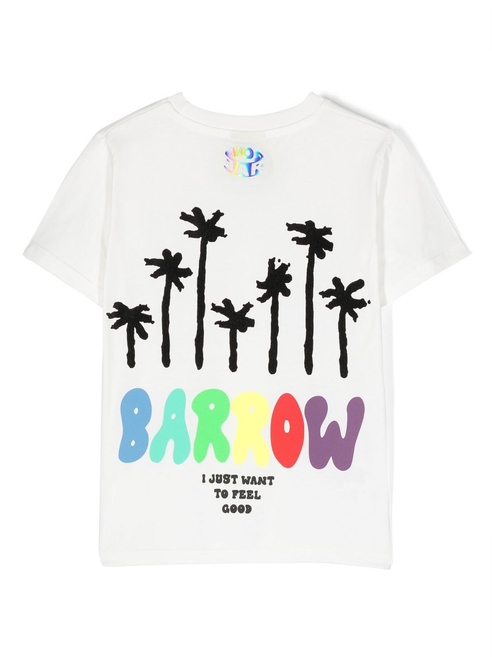 Shop Barrow Logo-print T-shirt In White