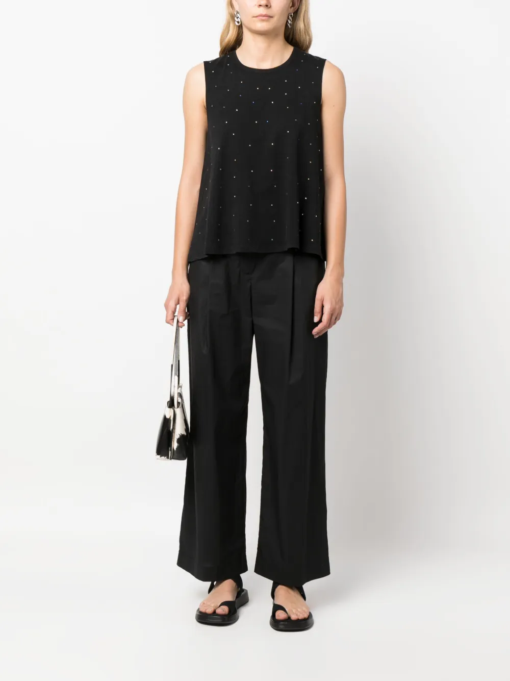 Bimba y Lola Cropped plooibroek - Zwart