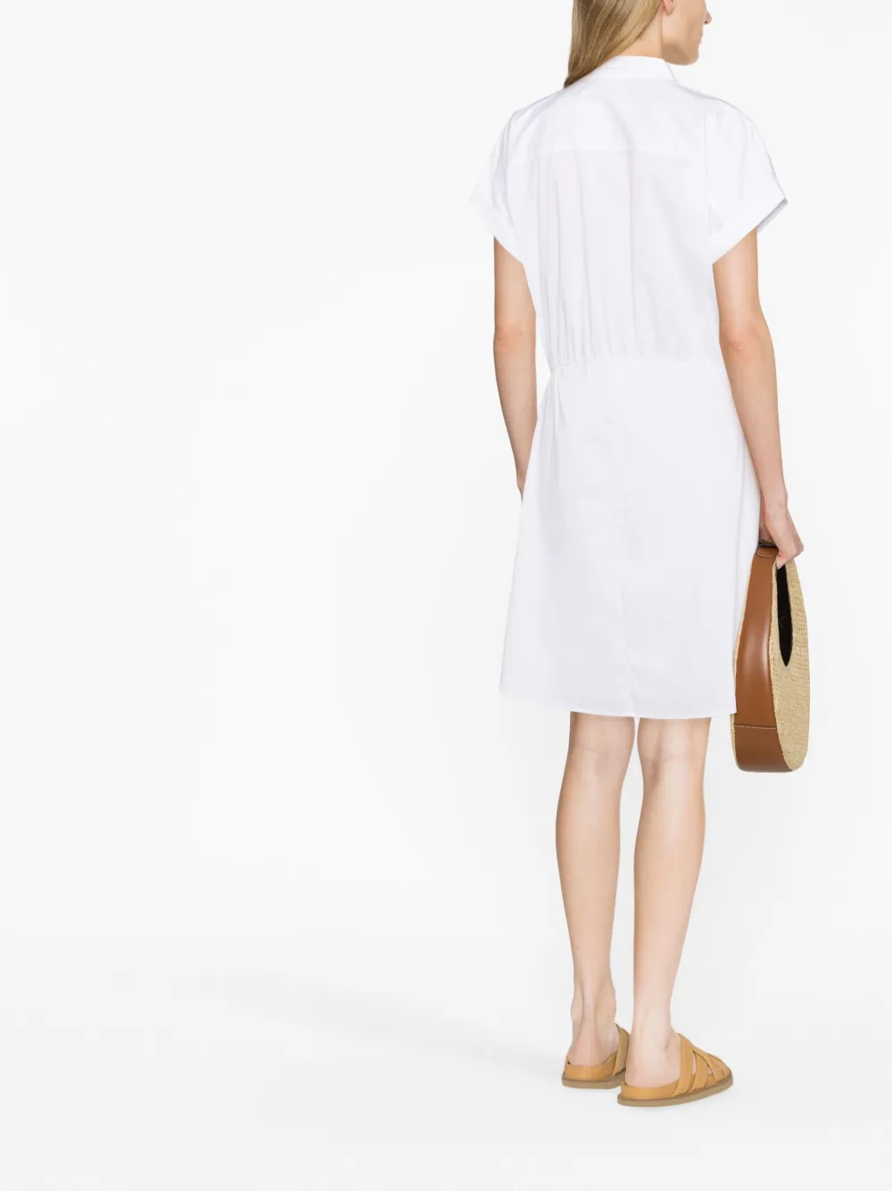 Shop Lauren Ralph Lauren Short-sleeve Shirt Dress In White