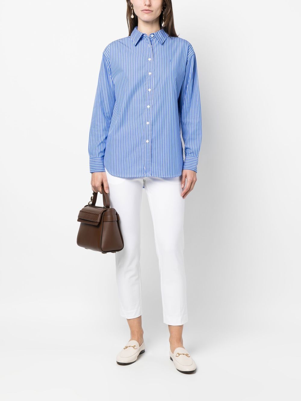 Lauren Ralph Lauren Gestreepte blouse - Blauw