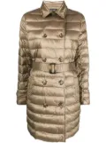 Lauren Ralph Lauren belted-waist padded coat - Gold