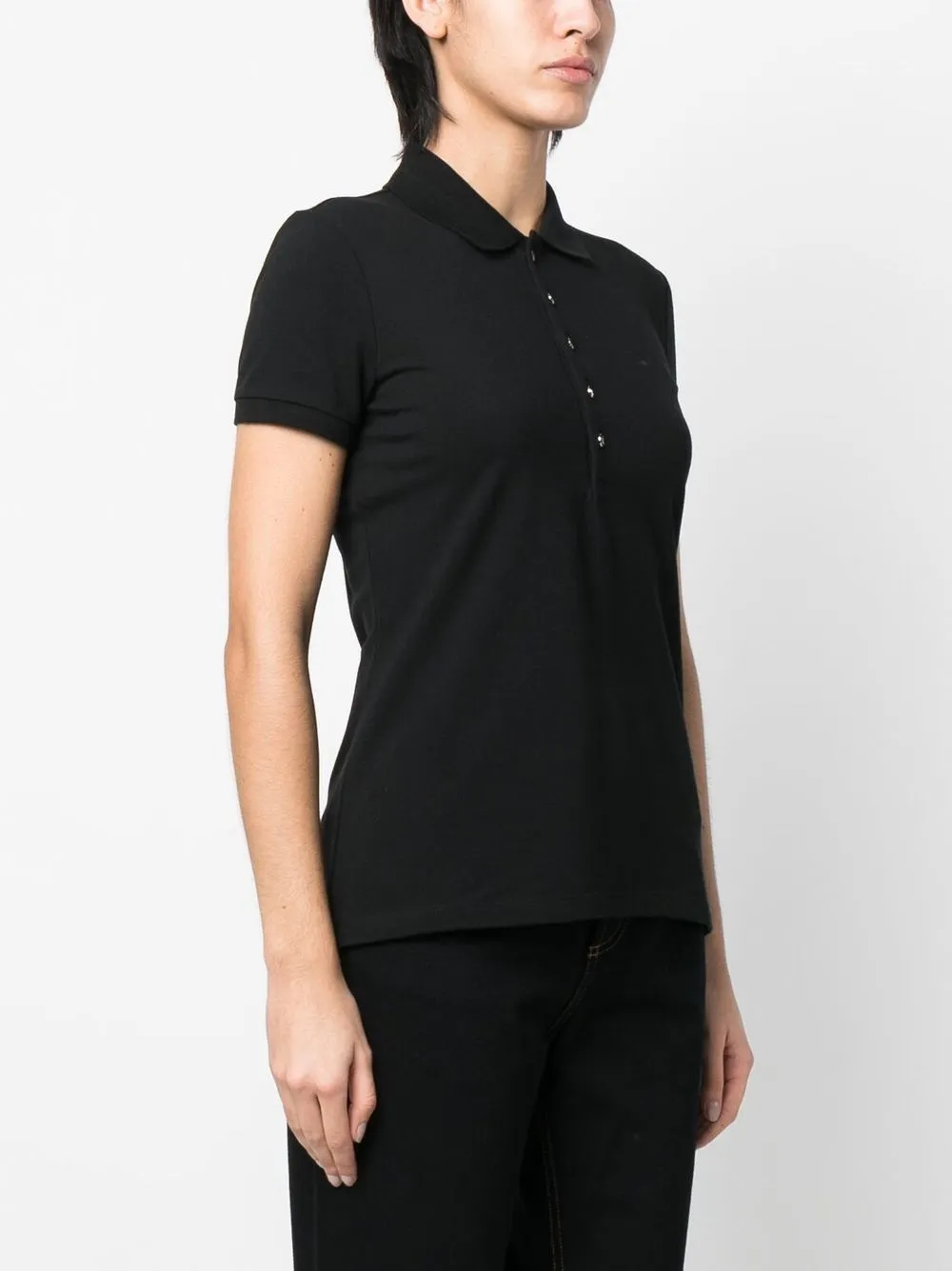 Ralph Lauren Logo-embroidered Polo Shirt In Black