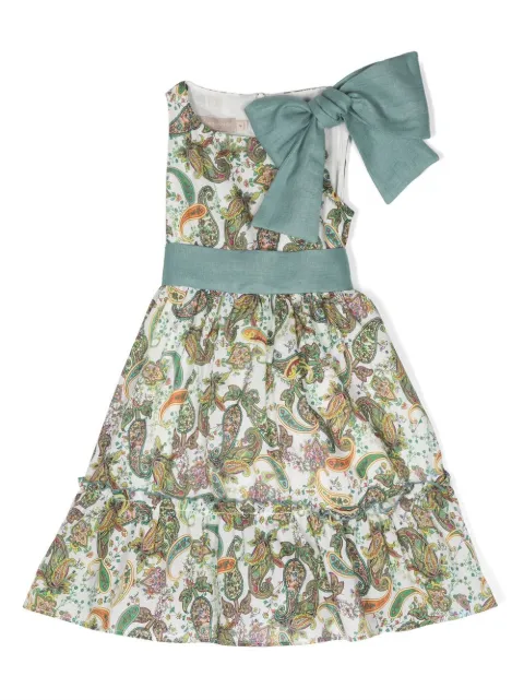 La Stupenderia Sofia bow-embellished sleeveless dress