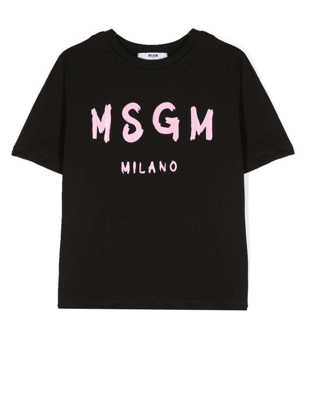 

MSGM Kids logo-print cotton T-shirt - Black