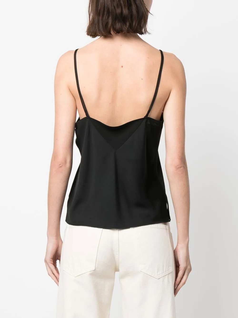 Shop Calvin Klein V-neck Cami Top In Schwarz