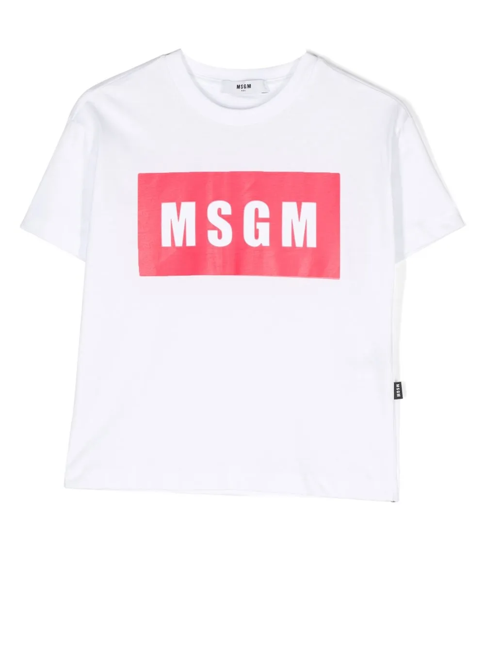 

MSGM Kids logo-print cotton T-shirt - White