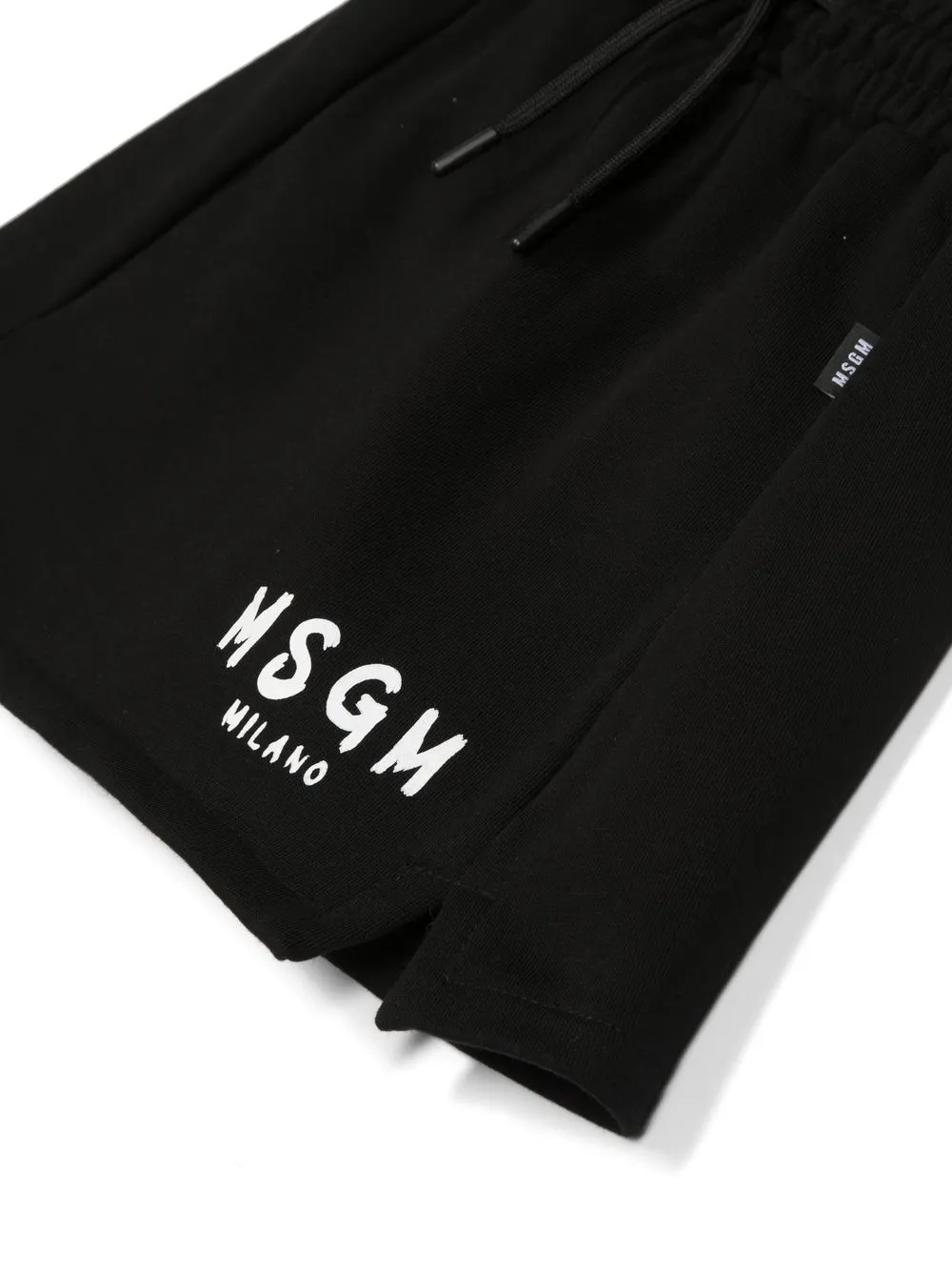 Msgm Logo-print Skirt In Black