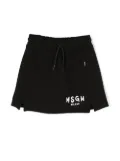 MSGM Kids logo-print skirt - Black