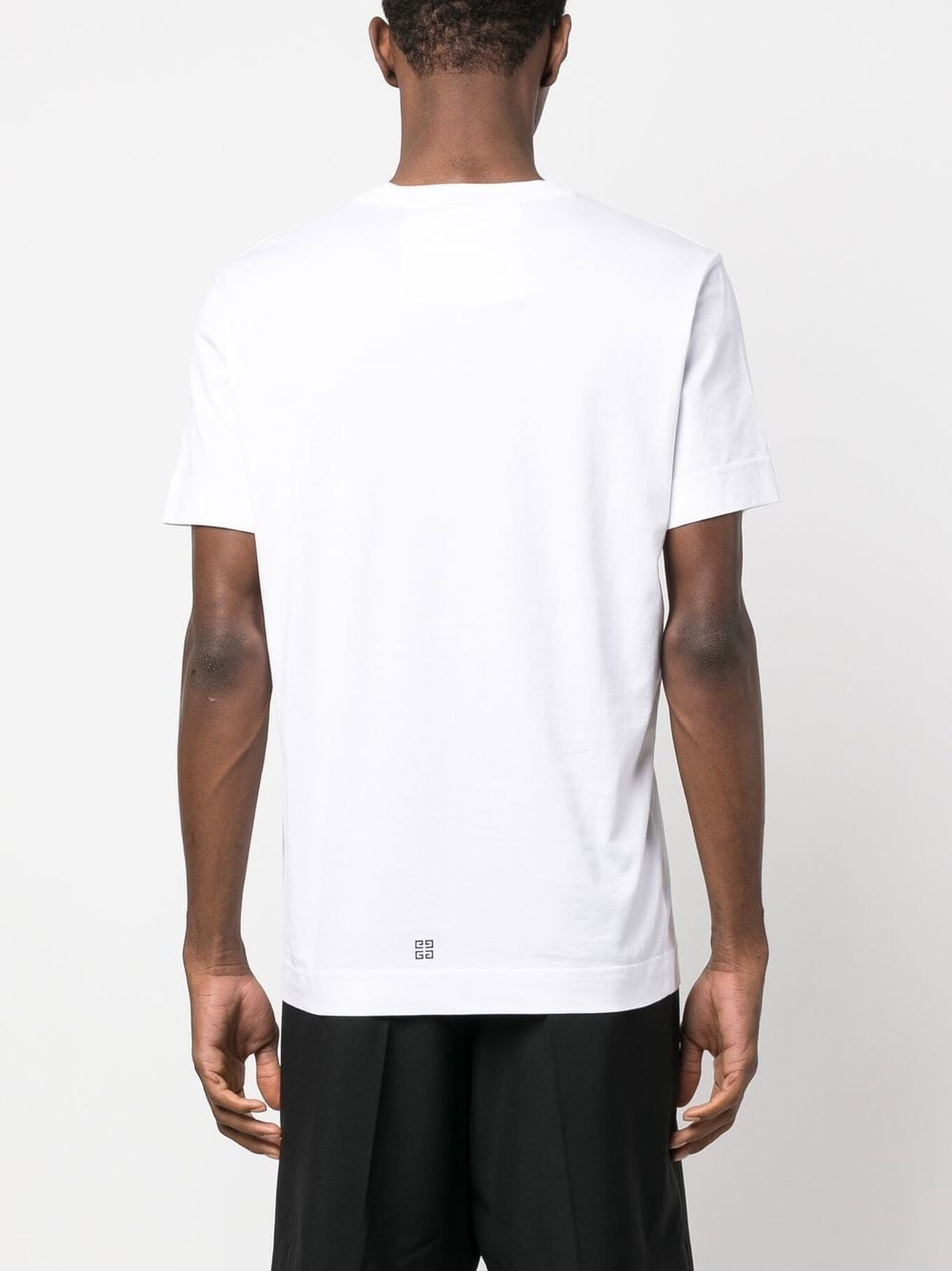 Shop Givenchy Logo-print Short-sleeve T-shirt In White