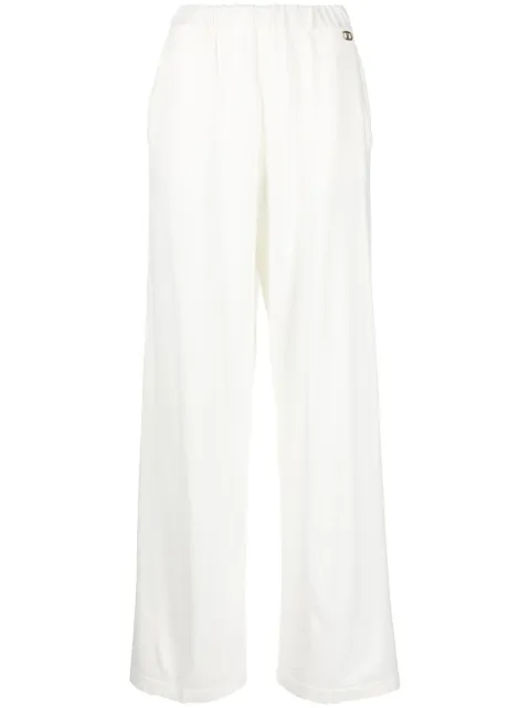 TWINSET 리넨 와이드 팬츠