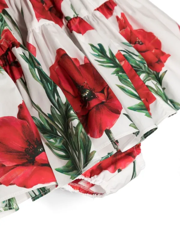 Dolce gabbana peony skirt sale