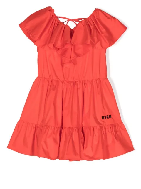 MSGM Kids robe à volants