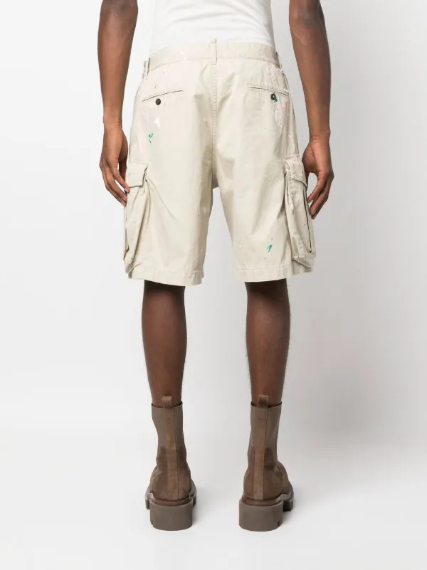 Dsquared2 Paint Splatter Cargo Shorts - Farfetch