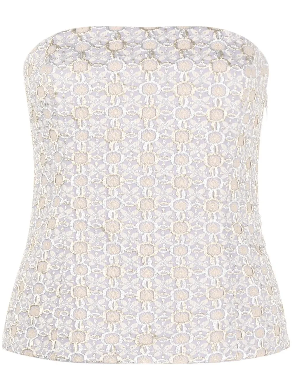 

Rochas embroidered sleeveless top - Purple