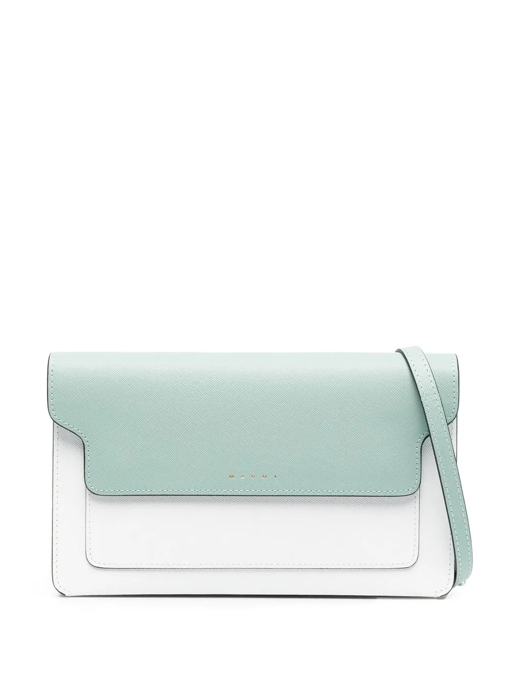 

Marni Trunk colour-block clutch bag - White