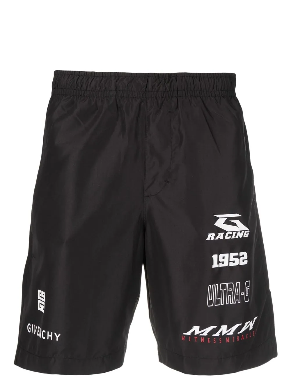 Givenchy Zwembroek met logoprint Zwart