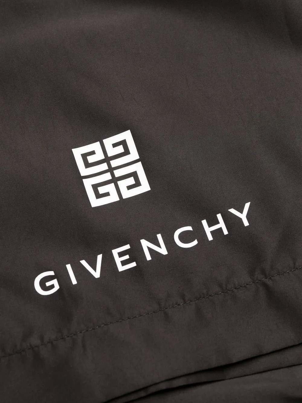 Givenchy Zwembroek met logoprint Zwart