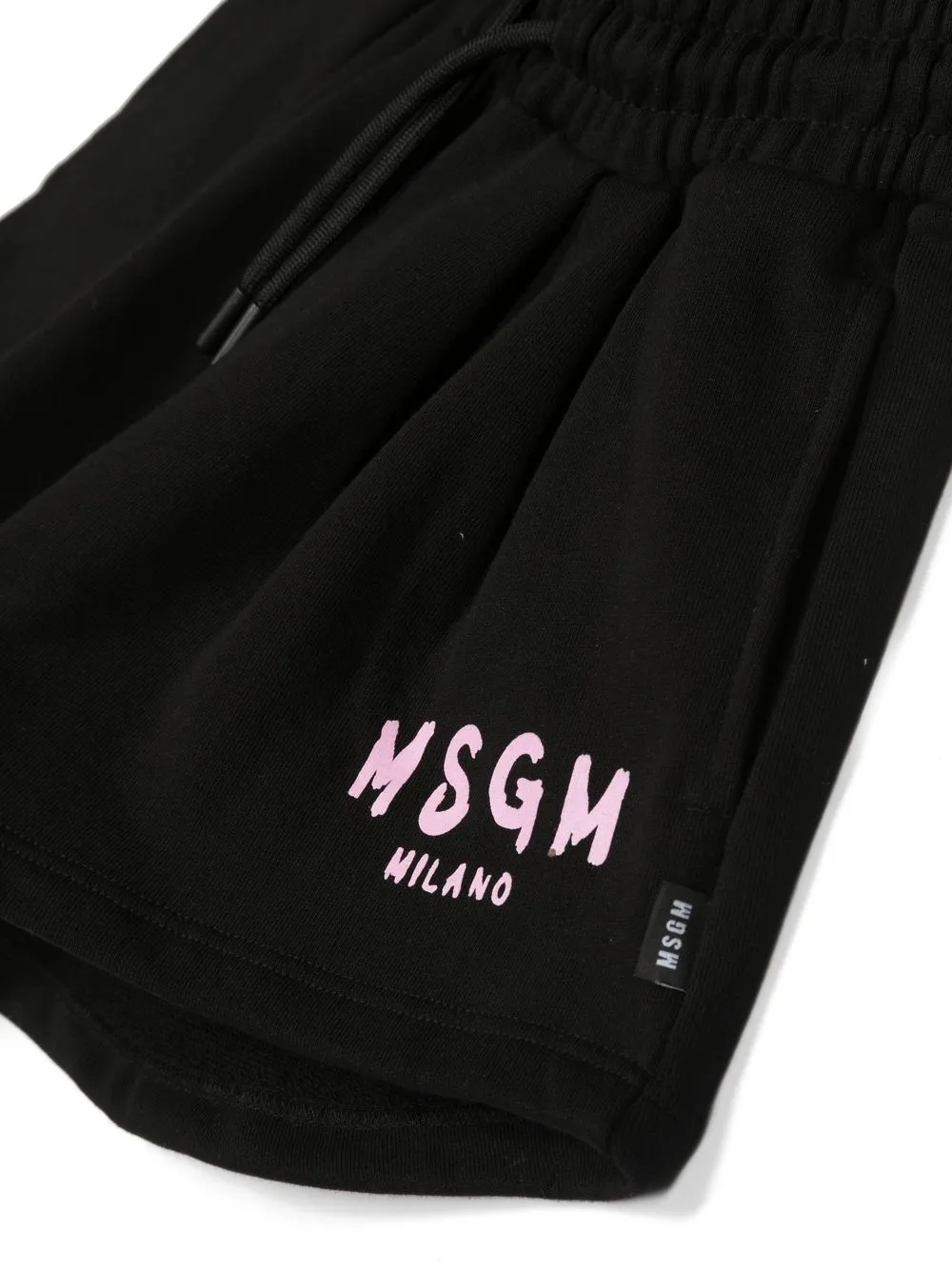 Msgm Logo-print Shorts In Black