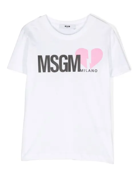 MSGM Kids logo-print short-sleeved T-shirt