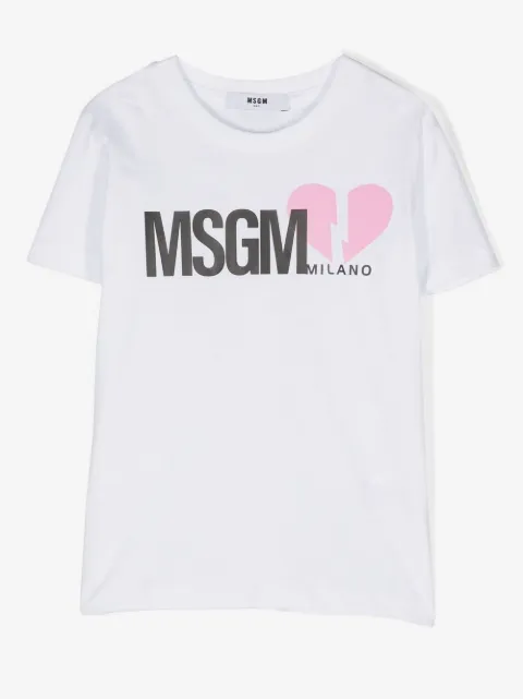 MSGM Kids logo-print short-sleeved T-shirt