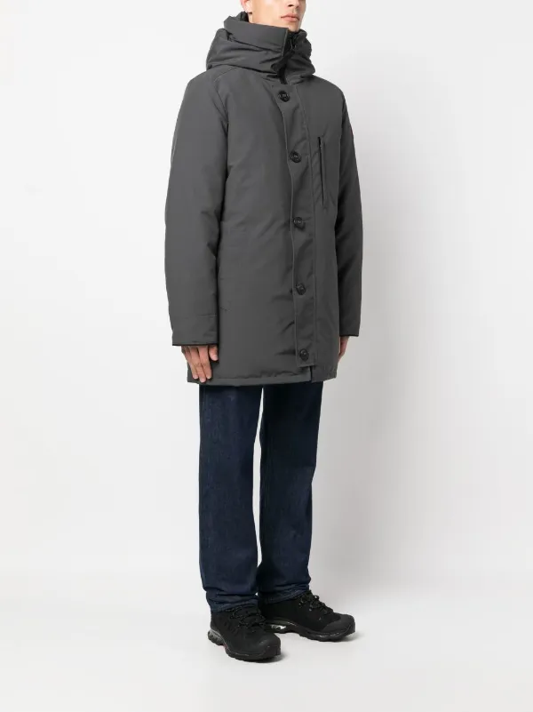 Canada Goose Chateau Hooded Parka Coat Grey FARFETCH PT