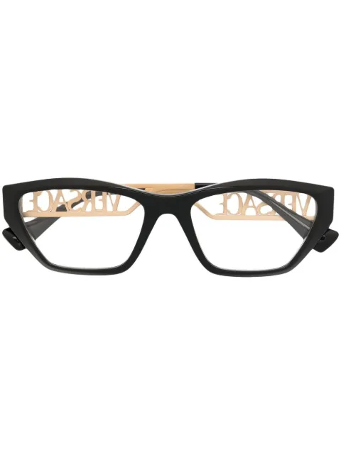 Versace Eyewear logo-arm cat-eye glasses