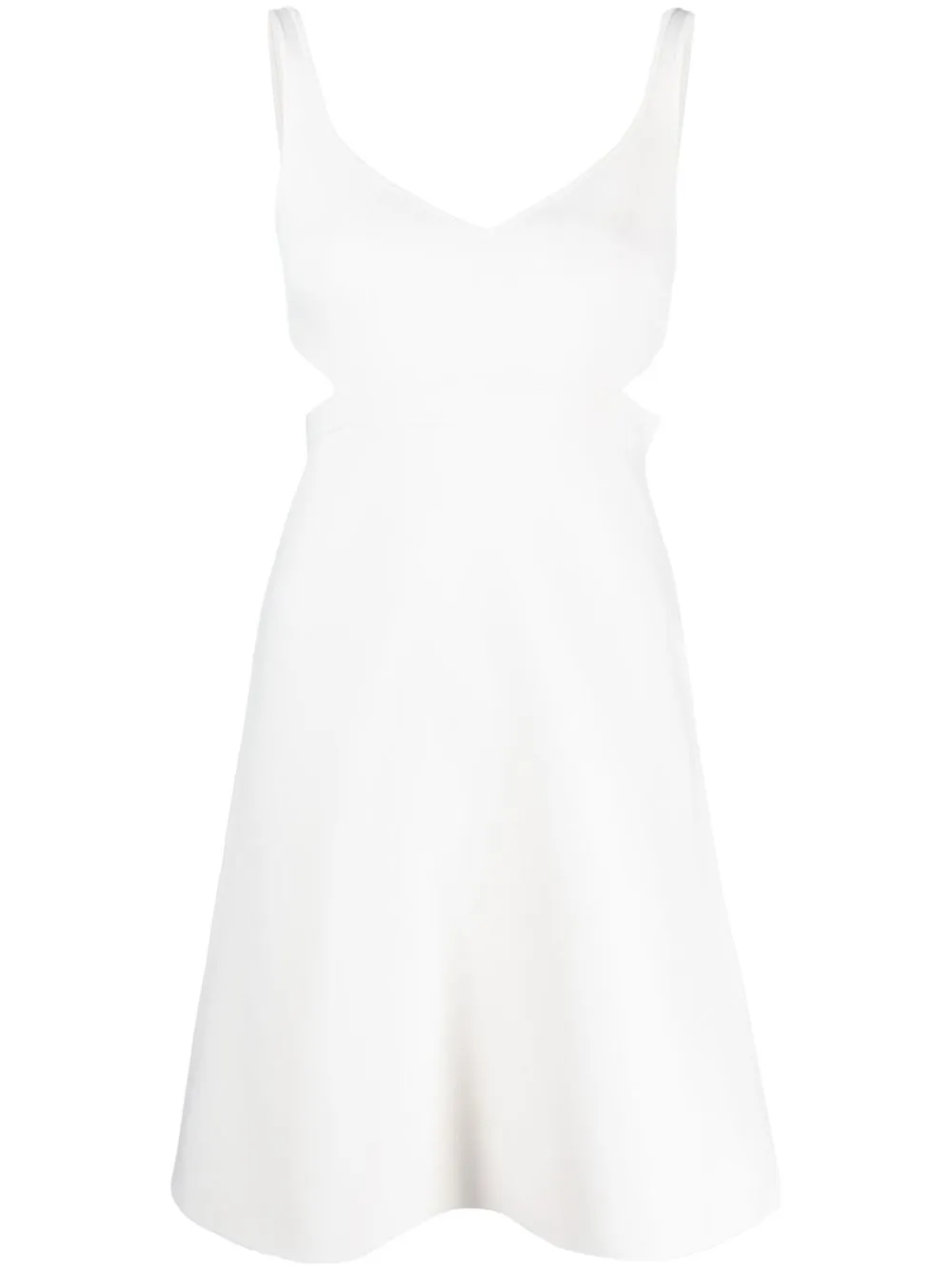 

Theory cut out-detail mini dress - White