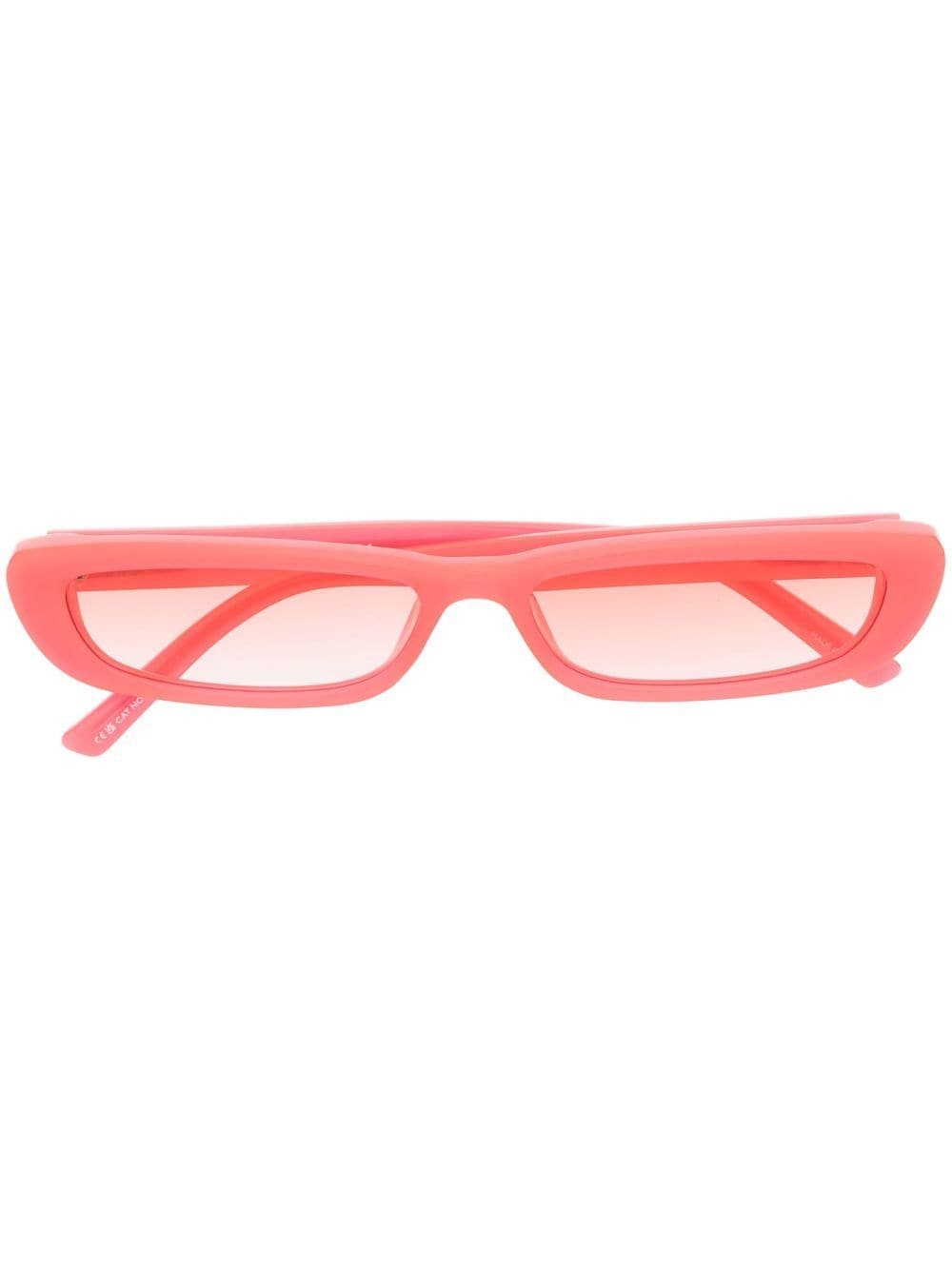Attico Narrow-frame Sunglasses In Pink