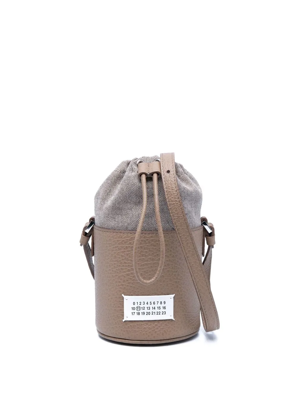 

Maison Margiela small 5AC leather bucket bag - Brown