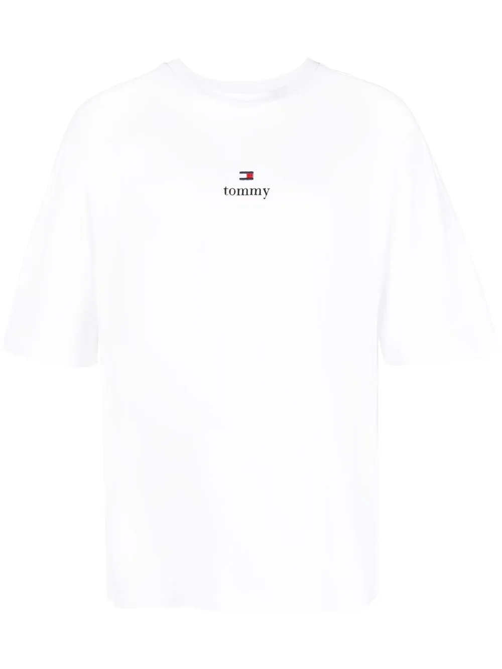 

Tommy Jeans playera con logo estampado - Blanco