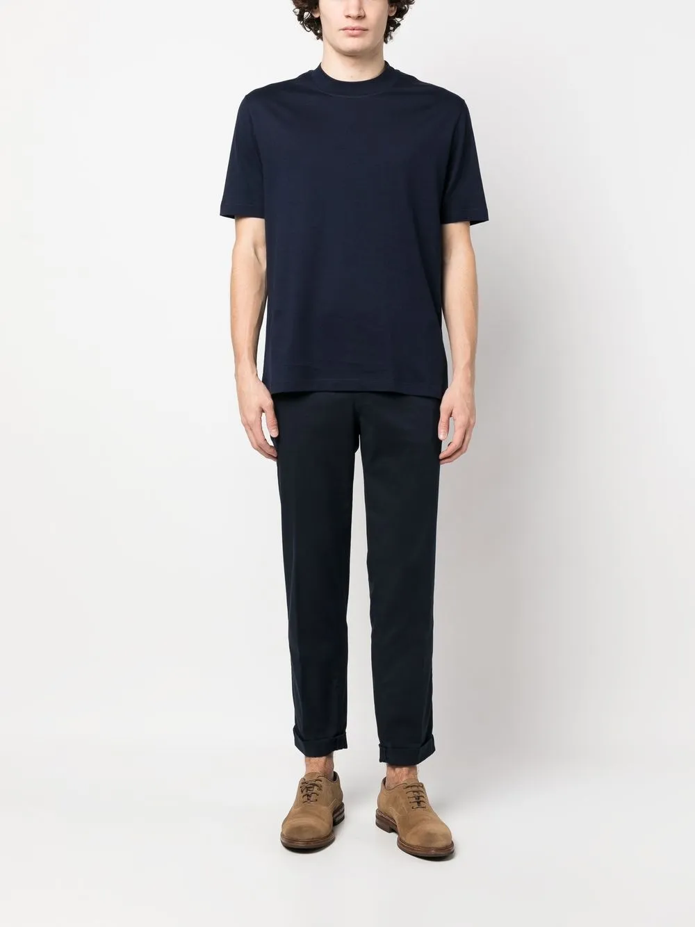 Brunello Cucinelli Jersey T-shirt - Blauw