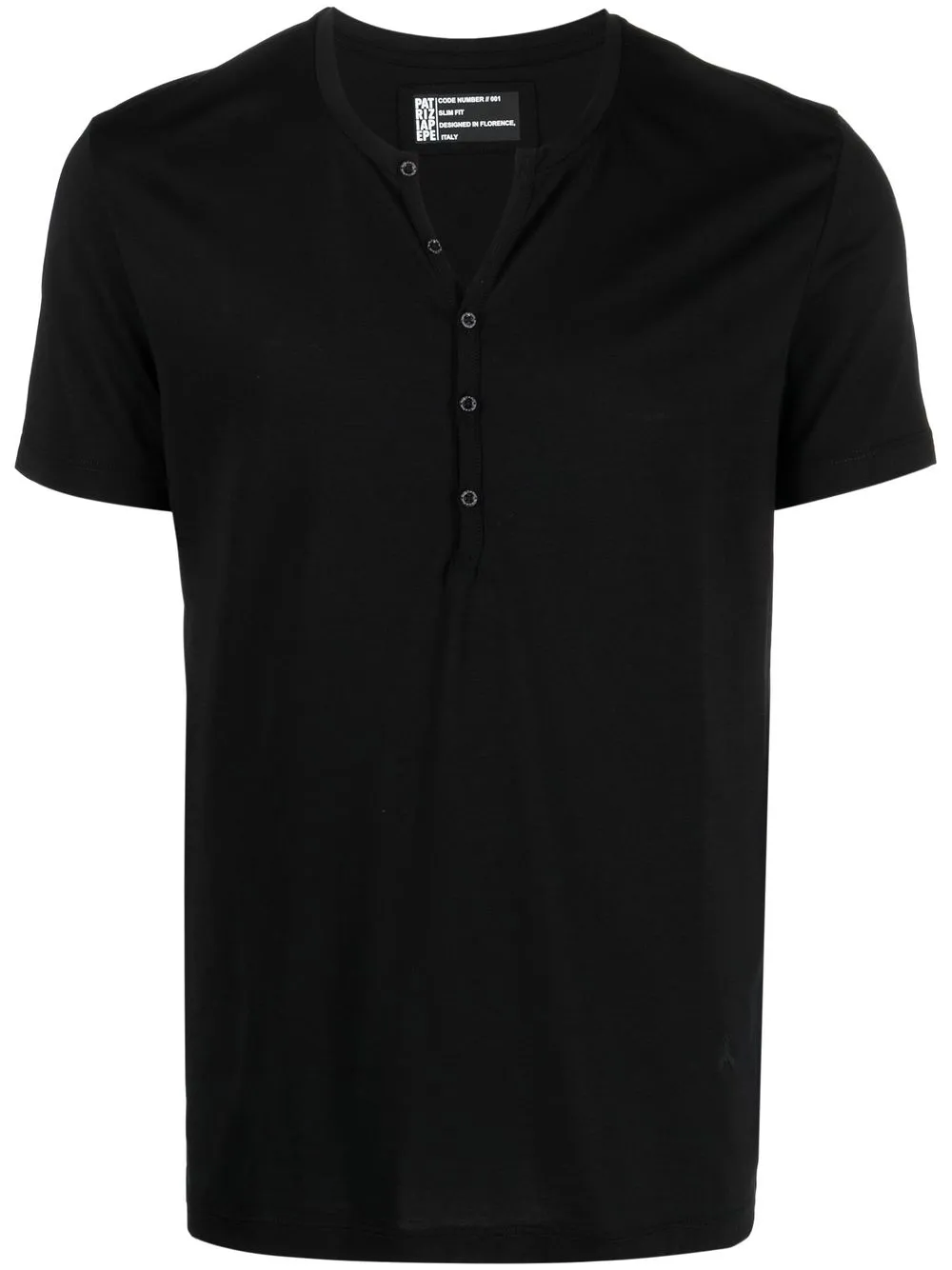 

Patrizia Pepe Henley neck T-shirt - Black