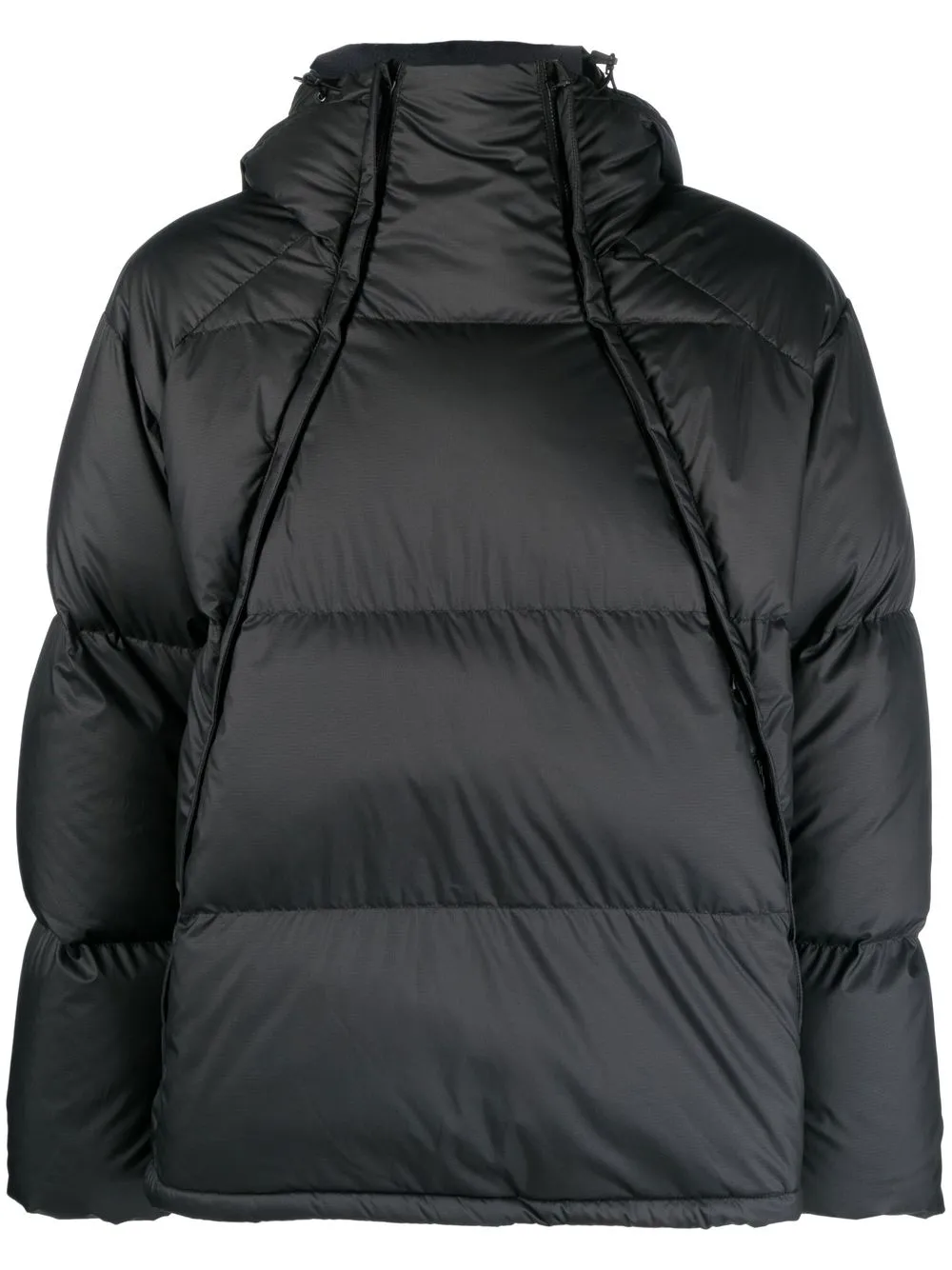 

Snow Peak chamarra capitonada con capucha - Negro