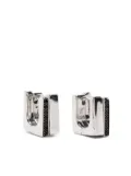 Tom Wood sterling silver Step spinel huggie earrings