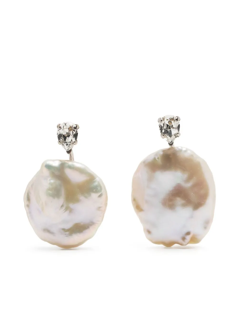 

Simone Rocha crystal-embellished pearl earrings - Silver