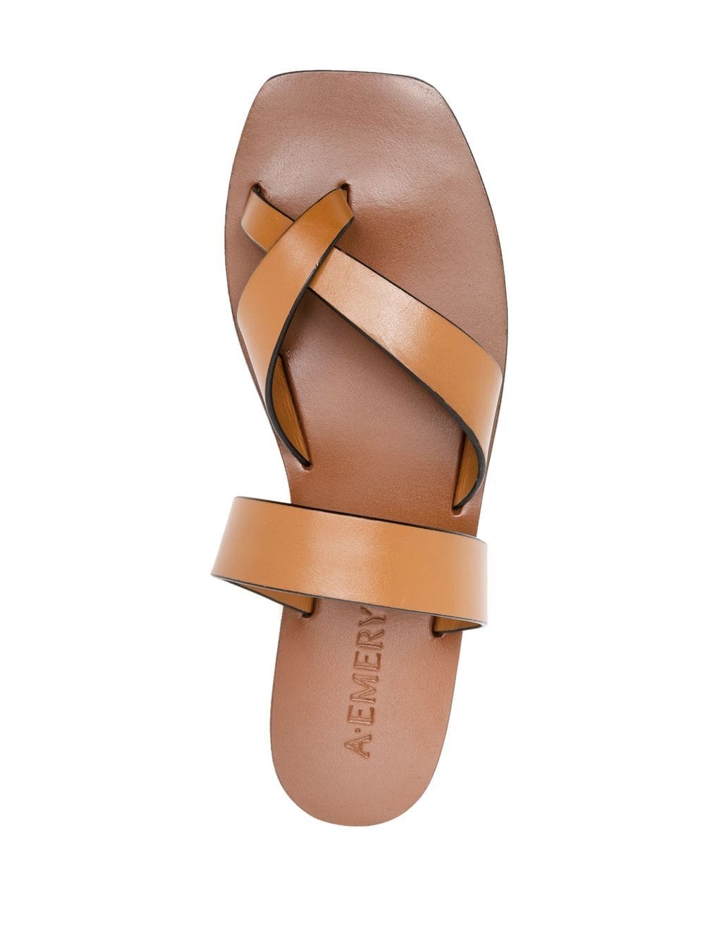 Shop A.emery Carter Criss-cross Strap Sandals In Brown