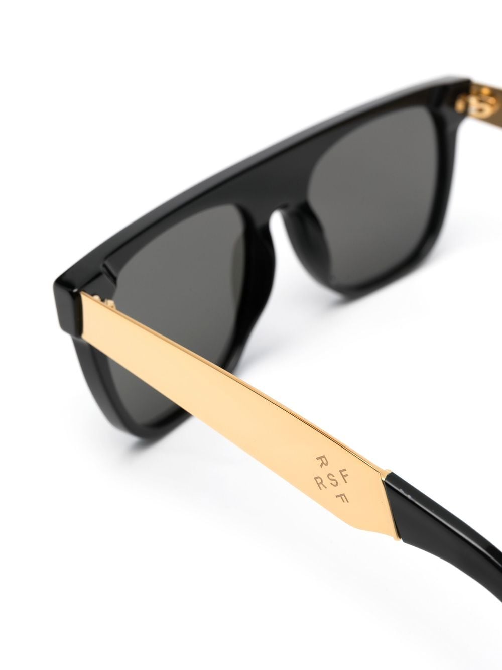 Shop Retrosuperfuture Francis Curved-frame Sunglasses In Schwarz