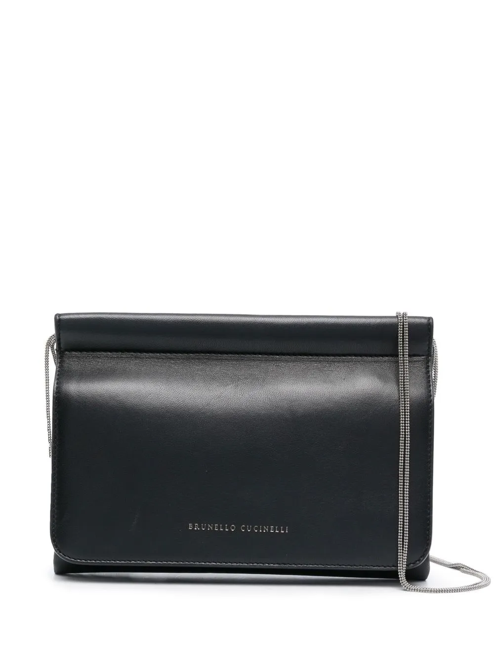 

Brunello Cucinelli embossed-logo detail crossbody bag - Black