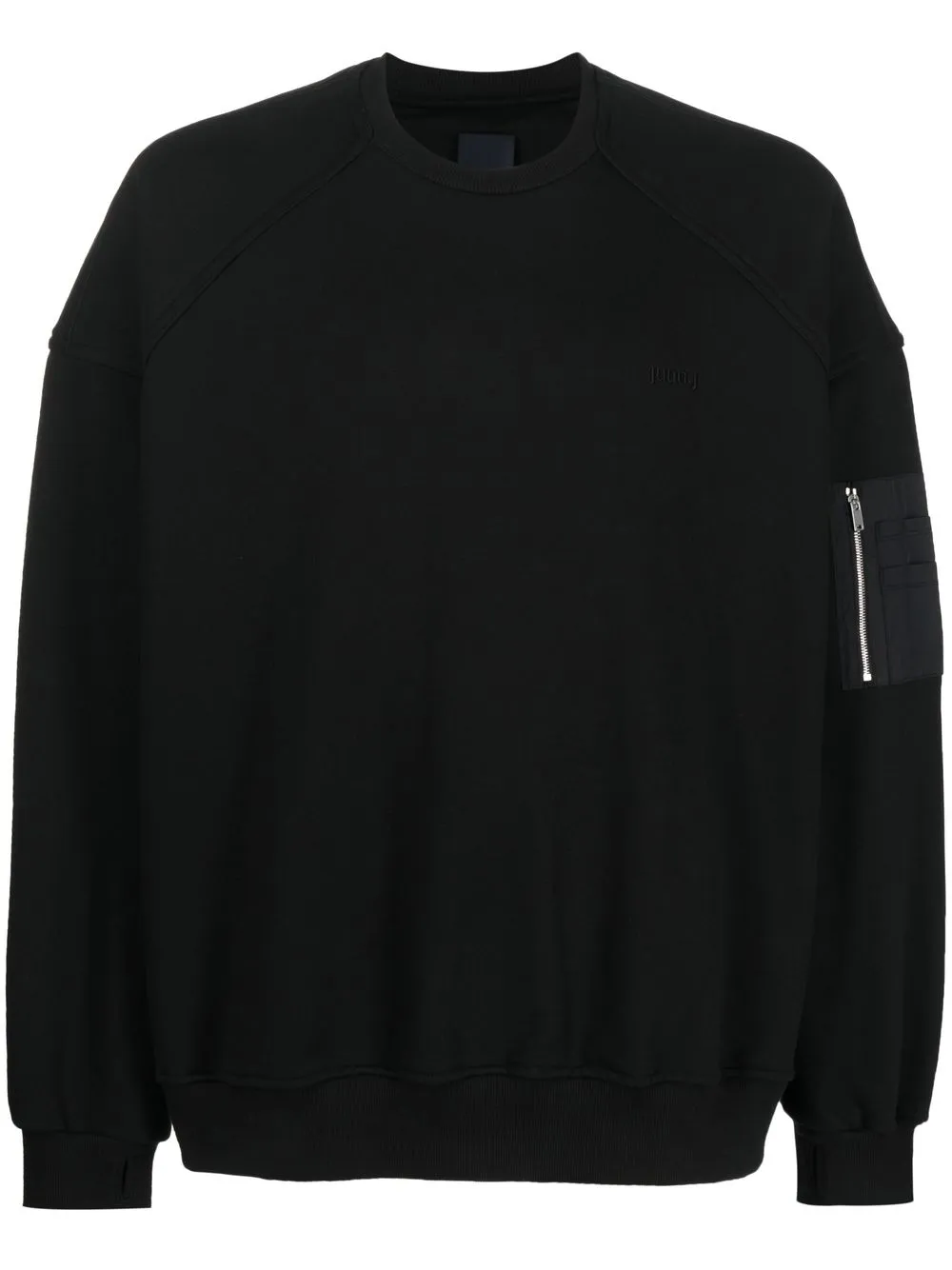 

Juun.J zip sleeve pocket jumper - Black