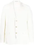 Brunello Cucinelli single-breasted linen blazer - Neutrals