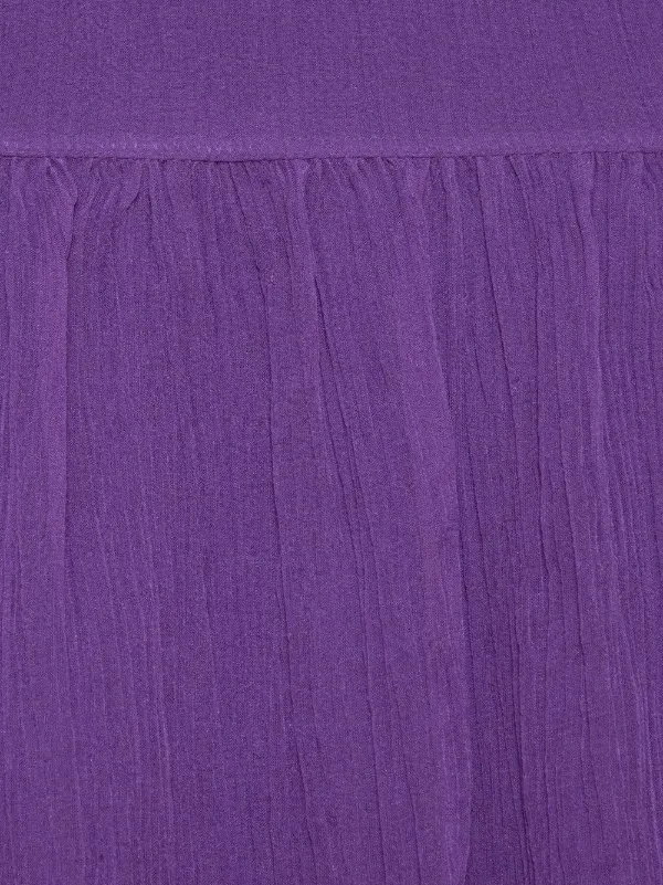 Gucci Silk Chiffon Midi Dress | Purple | FARFETCH